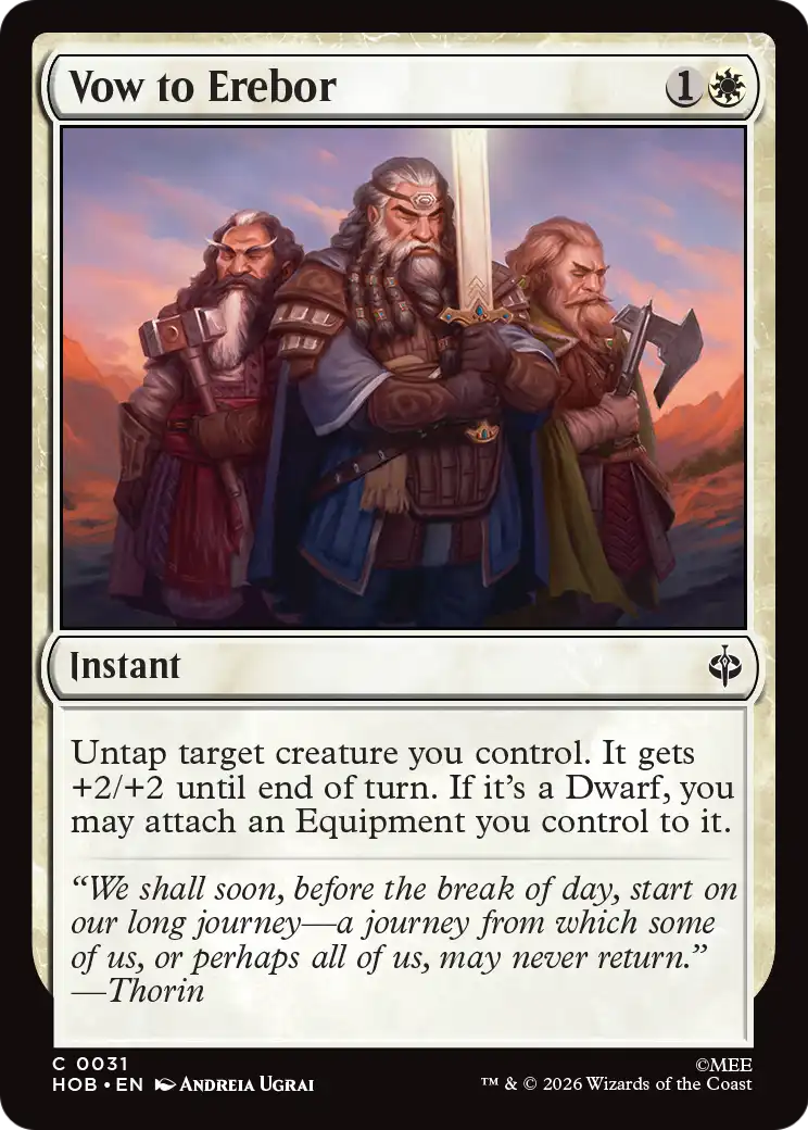 Vow to Erebor (31) - NM - front
