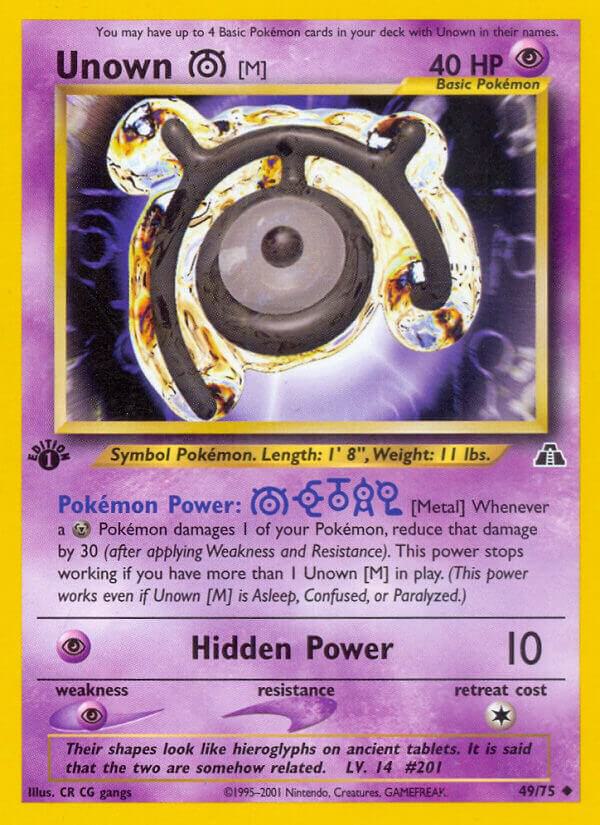 Unown [M] - 49/75 (Unlimited) - MP - front
