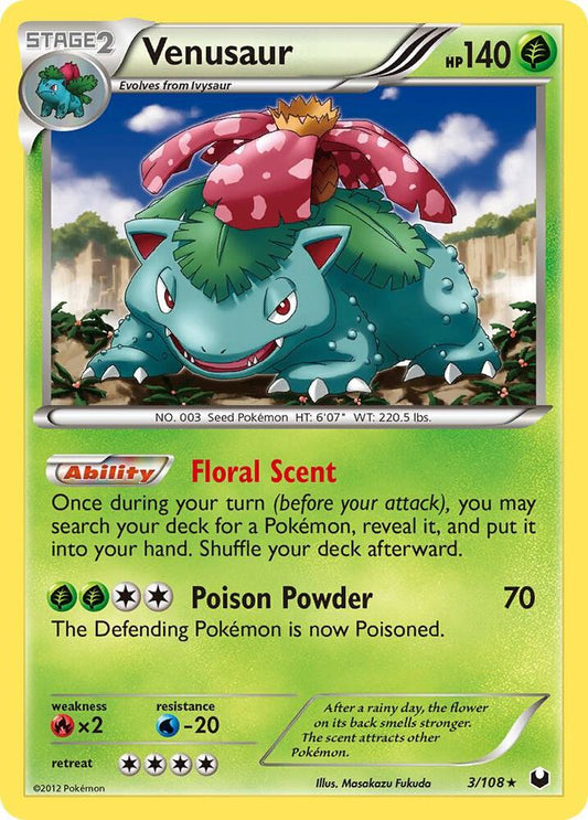Venusaur - 3/108 (Holofoil) - NM - front