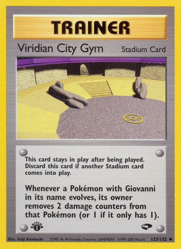 Viridian City Gym - 123/132 (Unlimited) - NM - front
