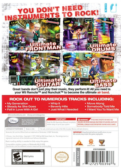Ultimate Band - back
