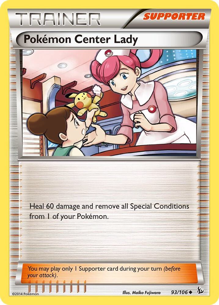 Pokemon Center Lady - 93/106 - NM - front
