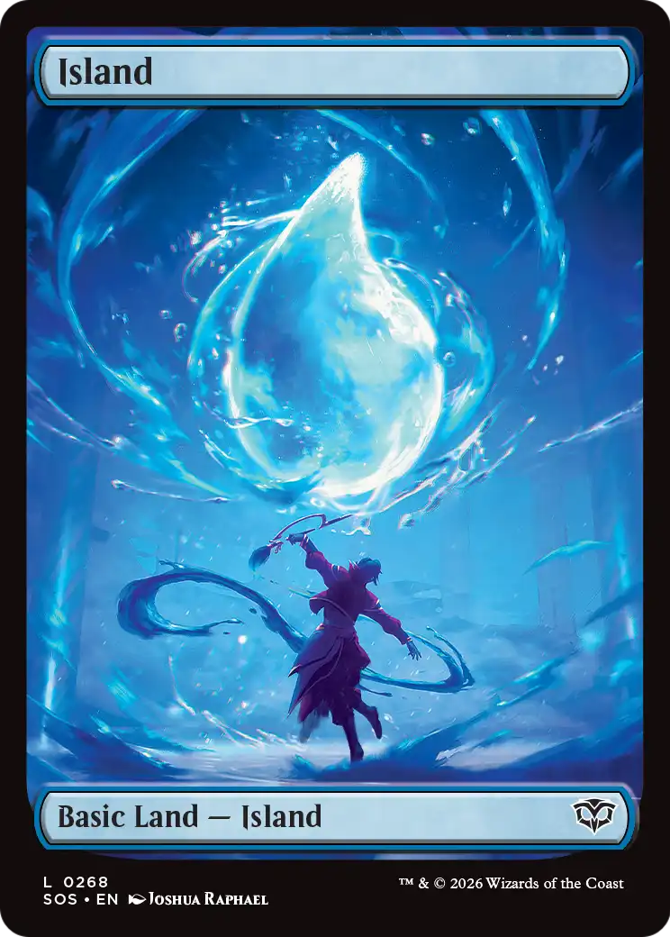 Island (268) - FULL ART (Foil) - NM - front