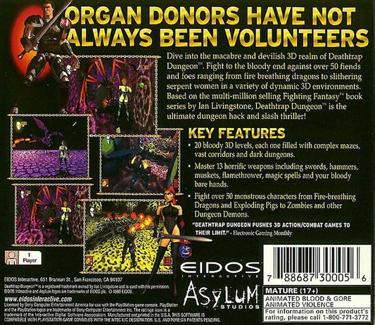 Deathtrap Dungeon - back