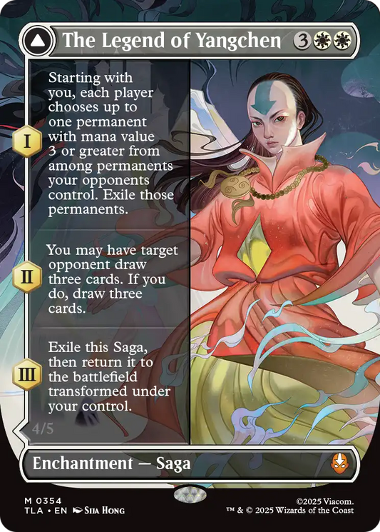 The Legend of Yangchen // Avatar Yangchen (354) - BORDERLESS - FULL ART - NM - front