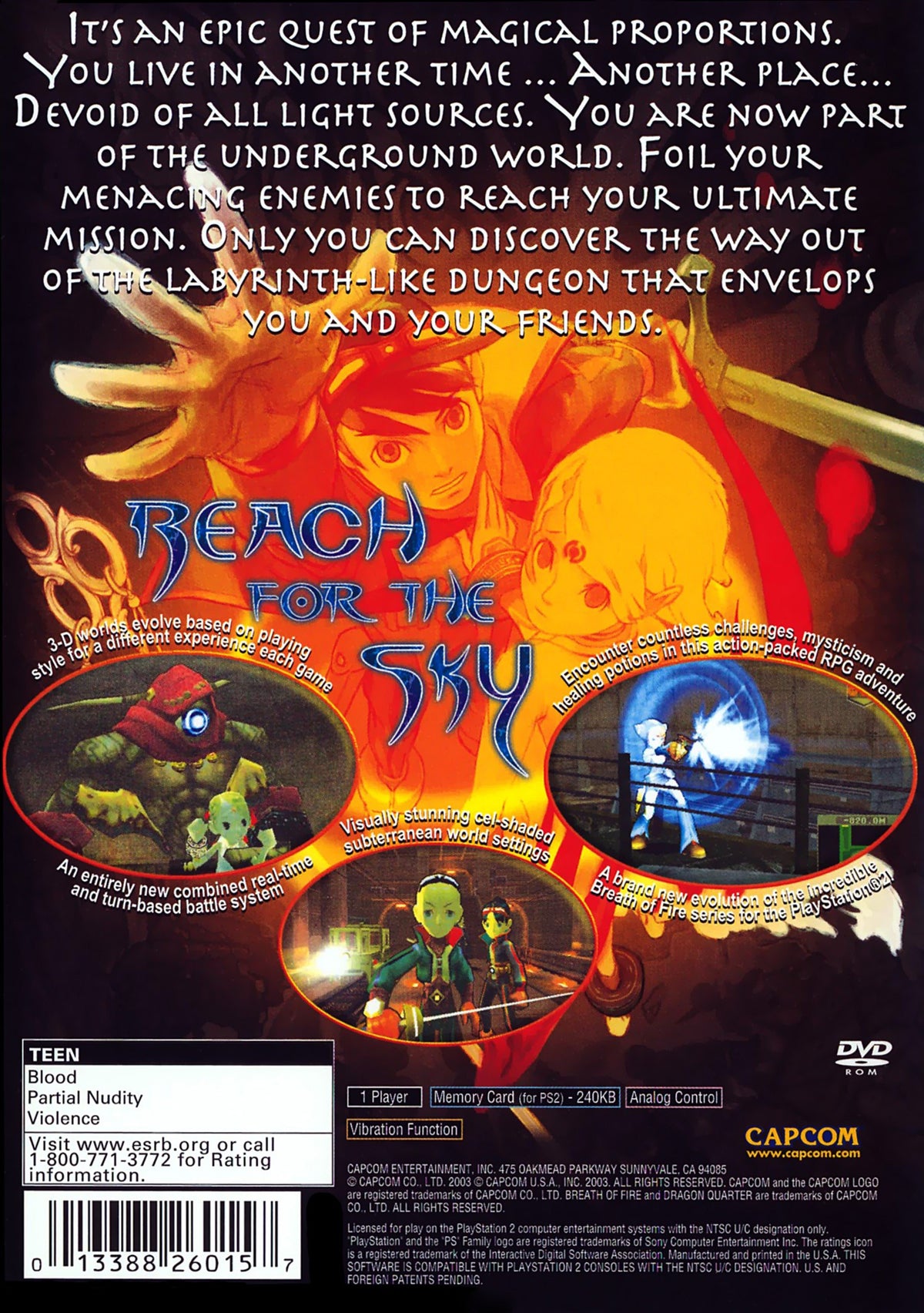 Breath of Fire Dragon Quarter - back