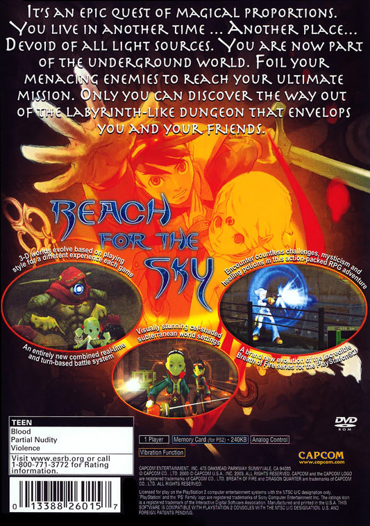 Breath of Fire Dragon Quarter - back