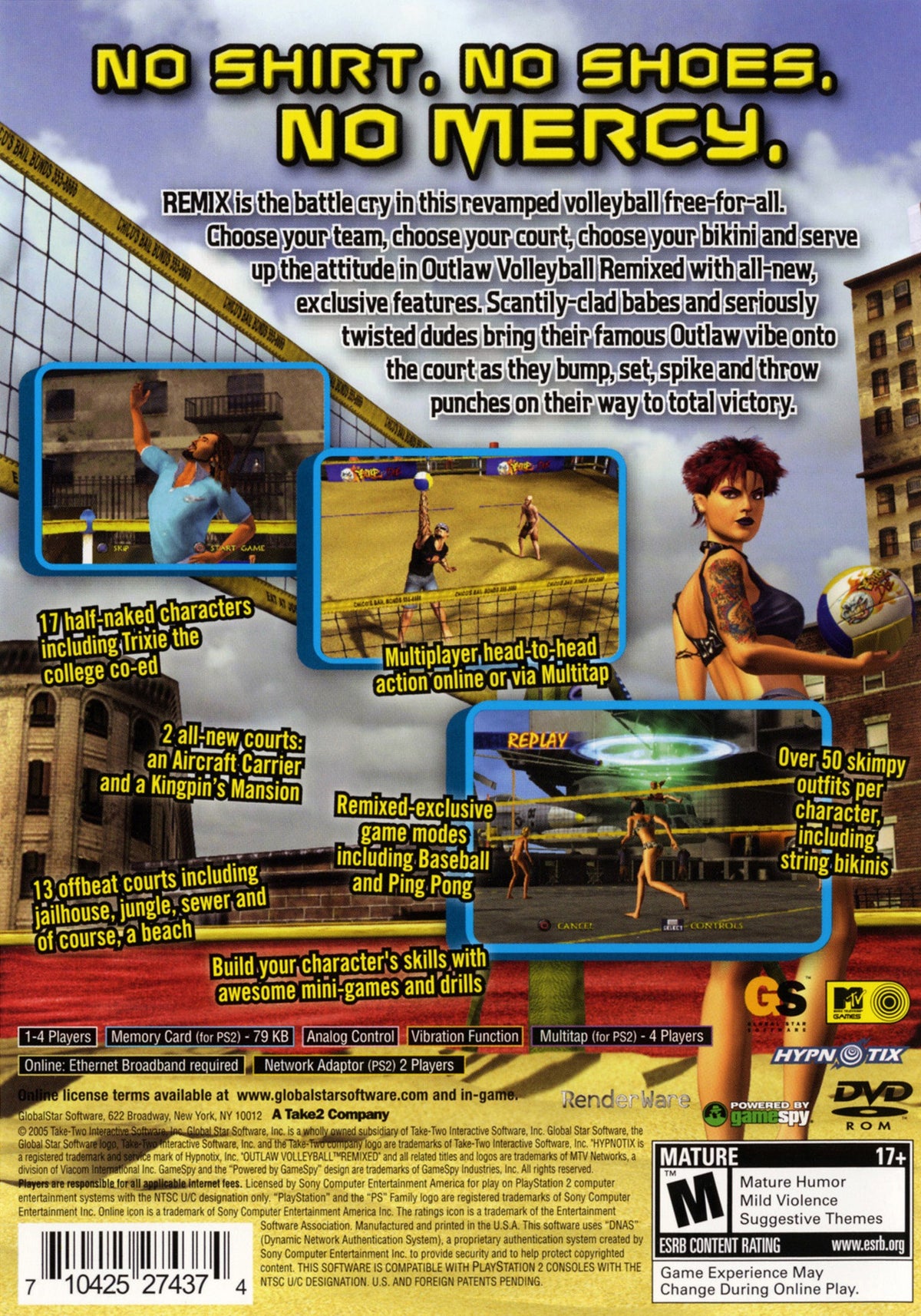 Outlaw Volleyball Remixed - back