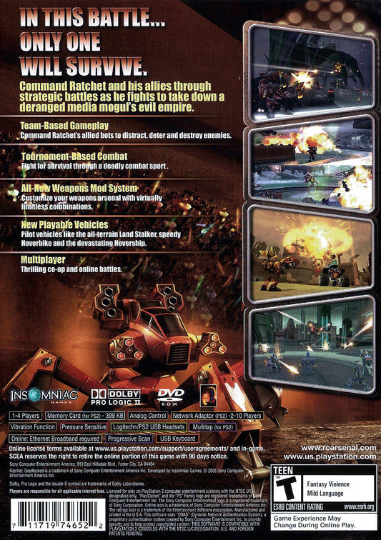 Ratchet Deadlocked - back