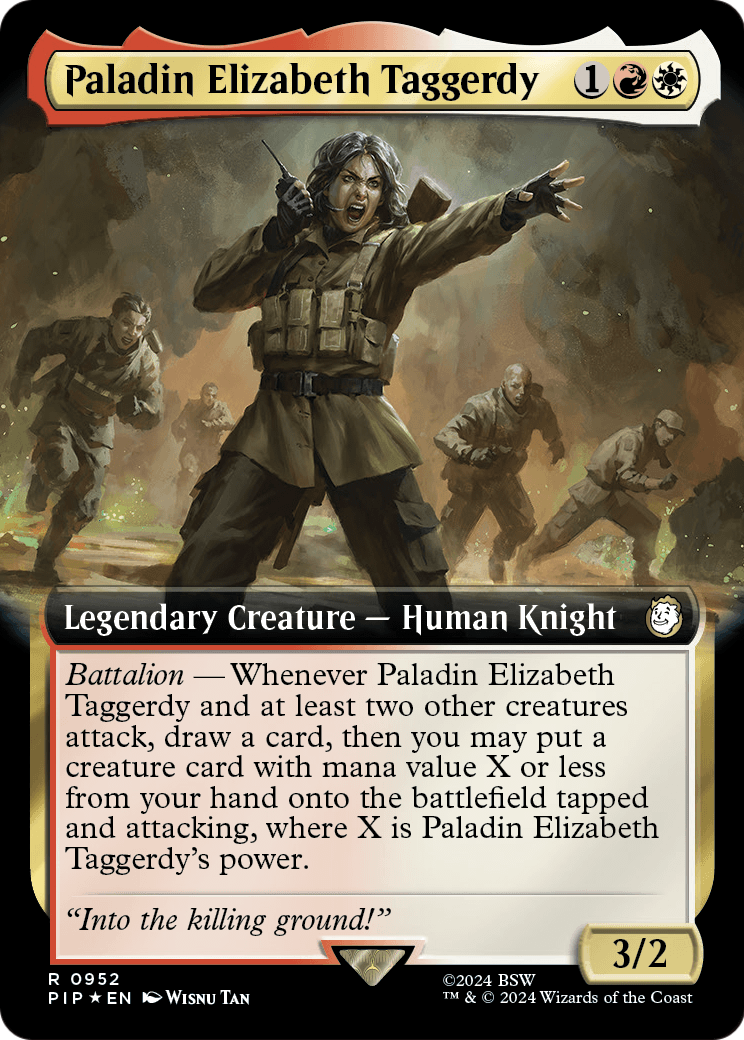 Paladin Elizabeth Taggerdy (952) - EXTENDED ART (Foil) - NM - front