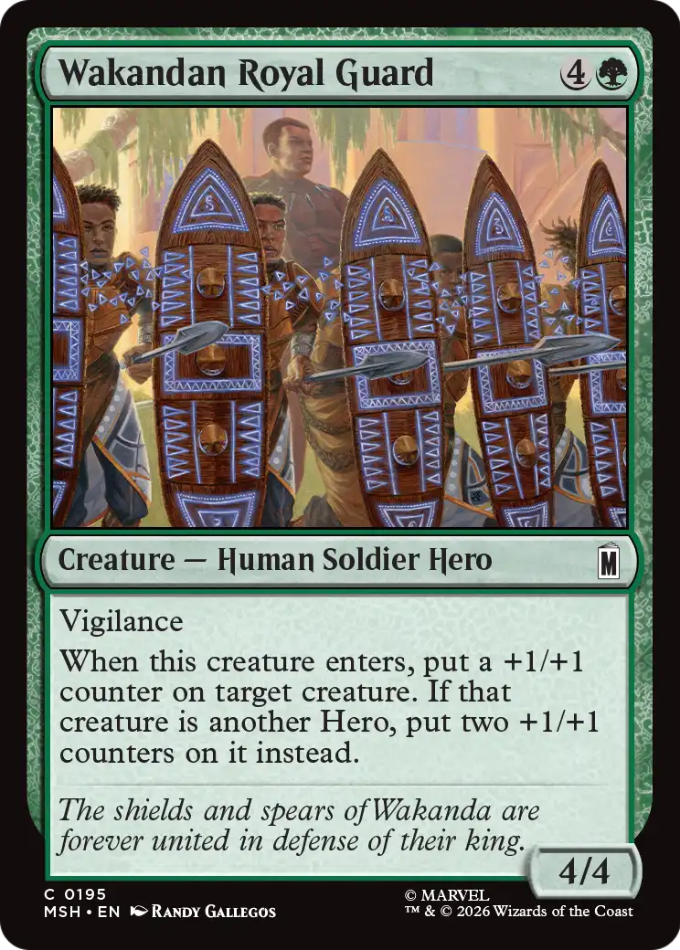 Wakandan Royal Guard (195) - NM - front