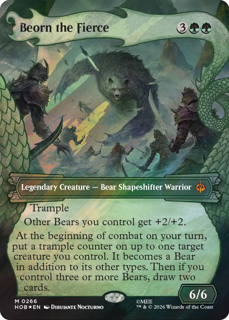 Beorn the Fierce (266) - SHOWCASE (Foil) - NM - front