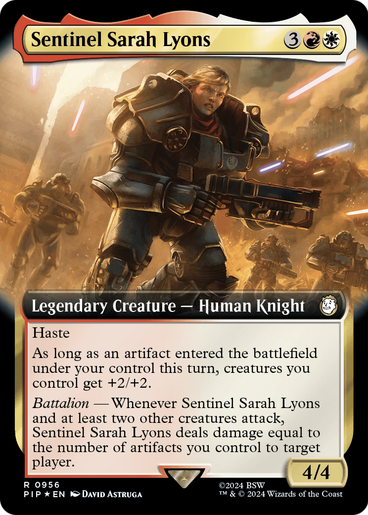 Sentinel Sarah Lyons (956) - EXTENDED ART (Foil) - NM - front