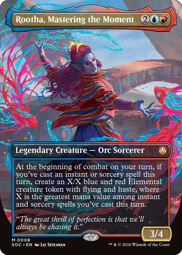 Rootha, Mastering the Moment (8) - BORDERLESS - FULL ART (Foil) - NM - front