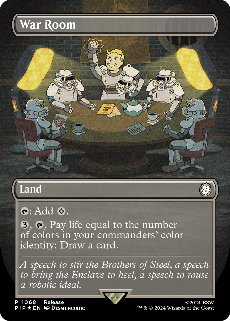 War Room (1068) - BORDERLESS - FULL ART (Foil) - NM - front