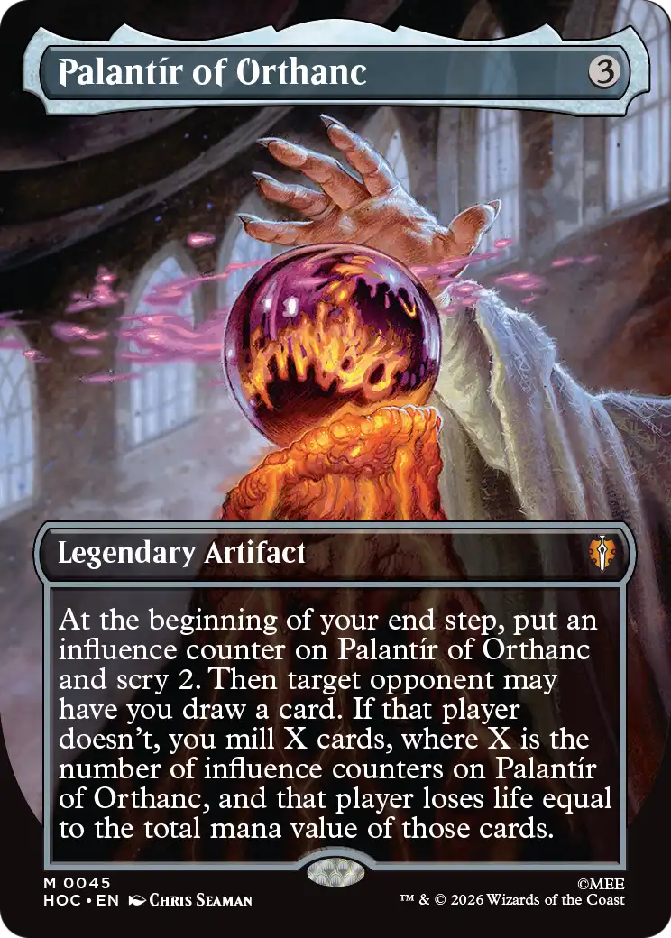 Palantír of Orthanc (45) - BORDERLESS - NM - front