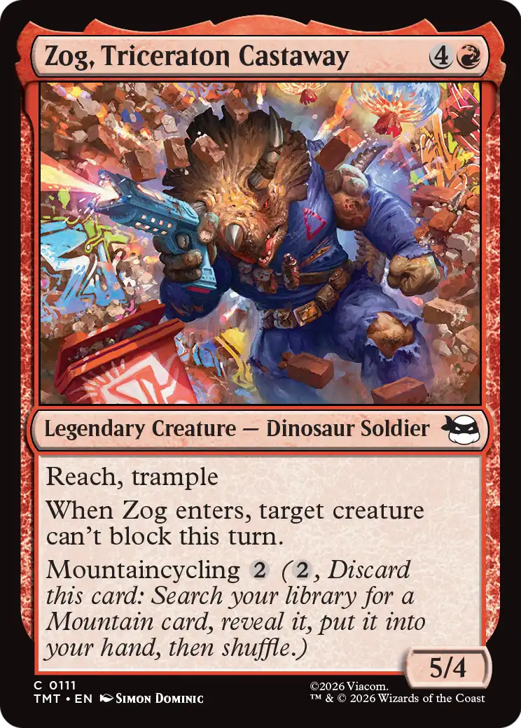 Zog, Triceraton Castaway (111) (Foil) - NM - front