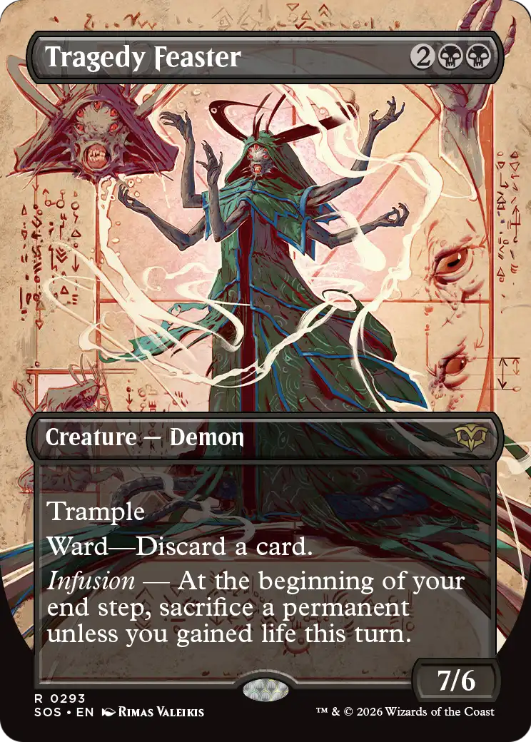 Tragedy Feaster (293) - BORDERLESS - FULL ART - NM - front