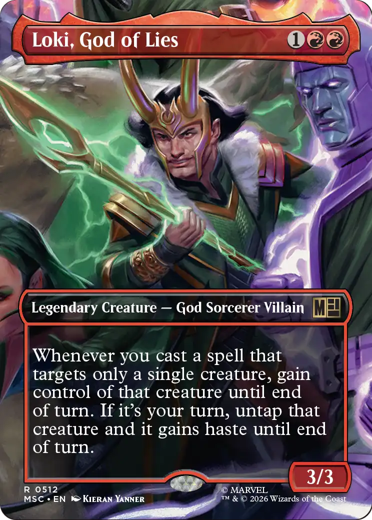Loki, God of Lies (512) - BORDERLESS - NM - front