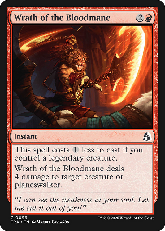 Wrath of the Bloodmane (96) - NM - front