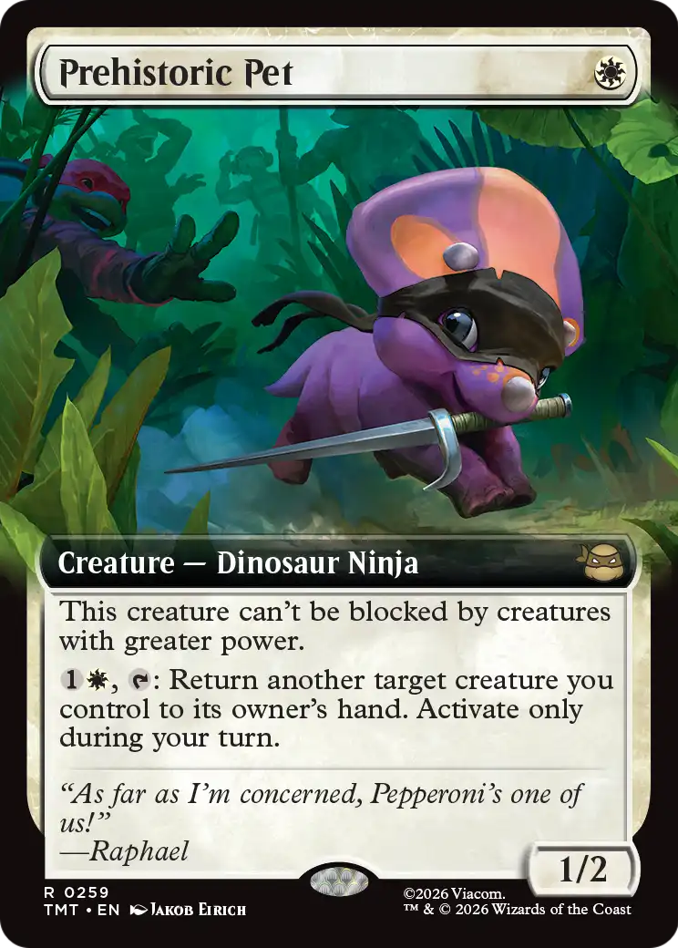 Prehistoric Pet (259) - EXTENDED ART (Foil) - NM - front
