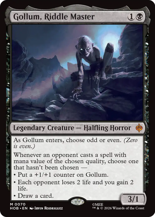 Gollum, Riddle Master (70) (Foil) - NM - front