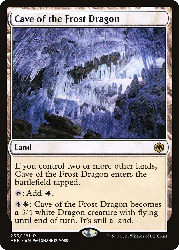 Cave of the Frost Dragon (253) (Foil) - LP - front
