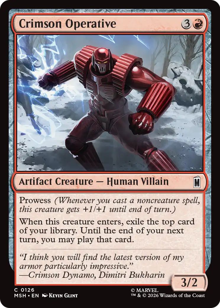 Crimson Operative (126) - NM - front