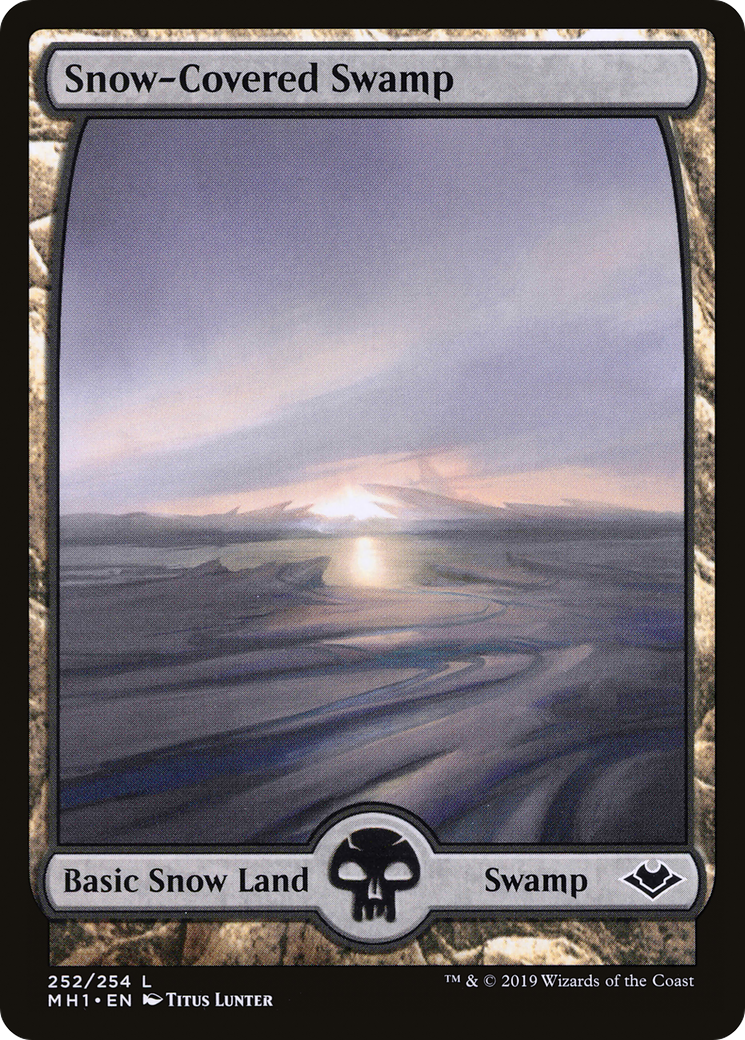 Snow-Covered Swamp (252) - FULL ART - LP - front