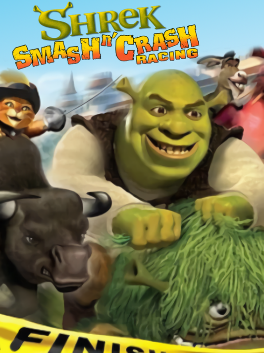 Shrek Smash and Crash Racing - front