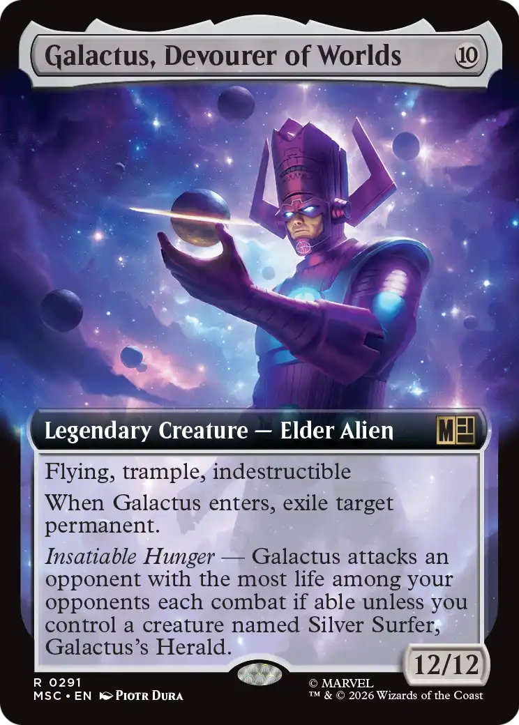 Galactus, Devourer of Worlds (291) - EXTENDED ART - NM - front