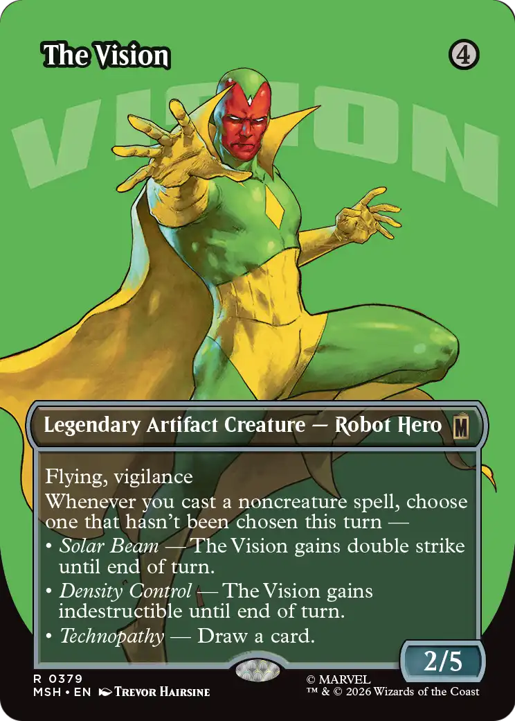 The Vision (379) - BORDERLESS (Foil) - NM - front
