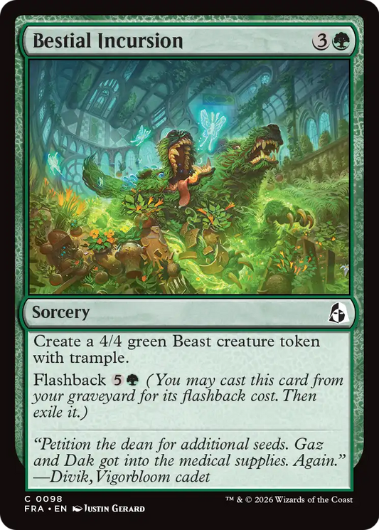 Bestial Incursion (98) (Foil) - NM - front