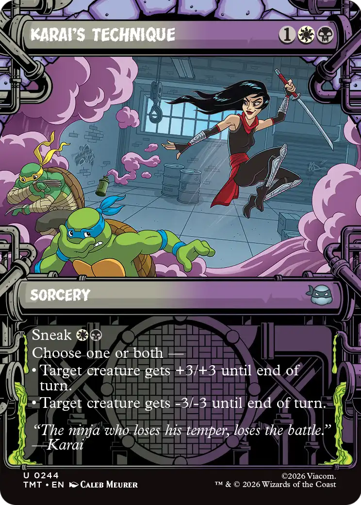 Karai's Technique (244) - BORDERLESS - NM - front