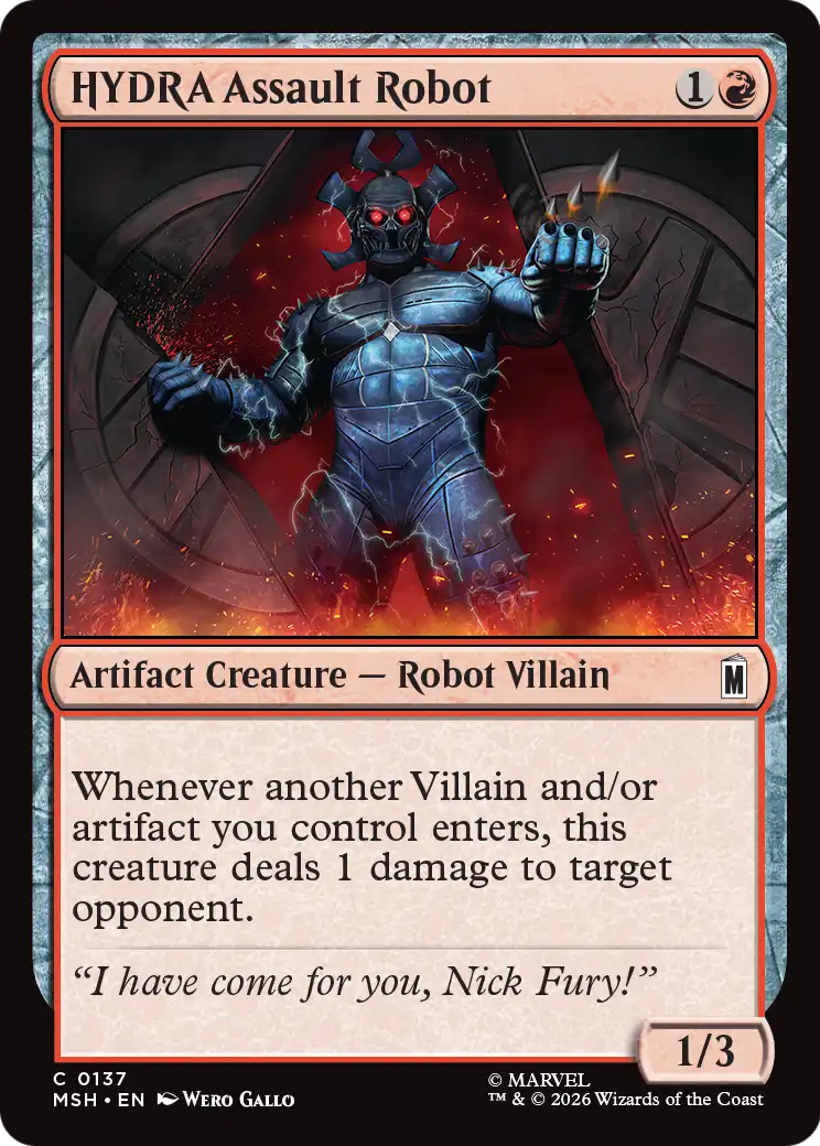 HYDRA Assault Robot (137) - NM - front