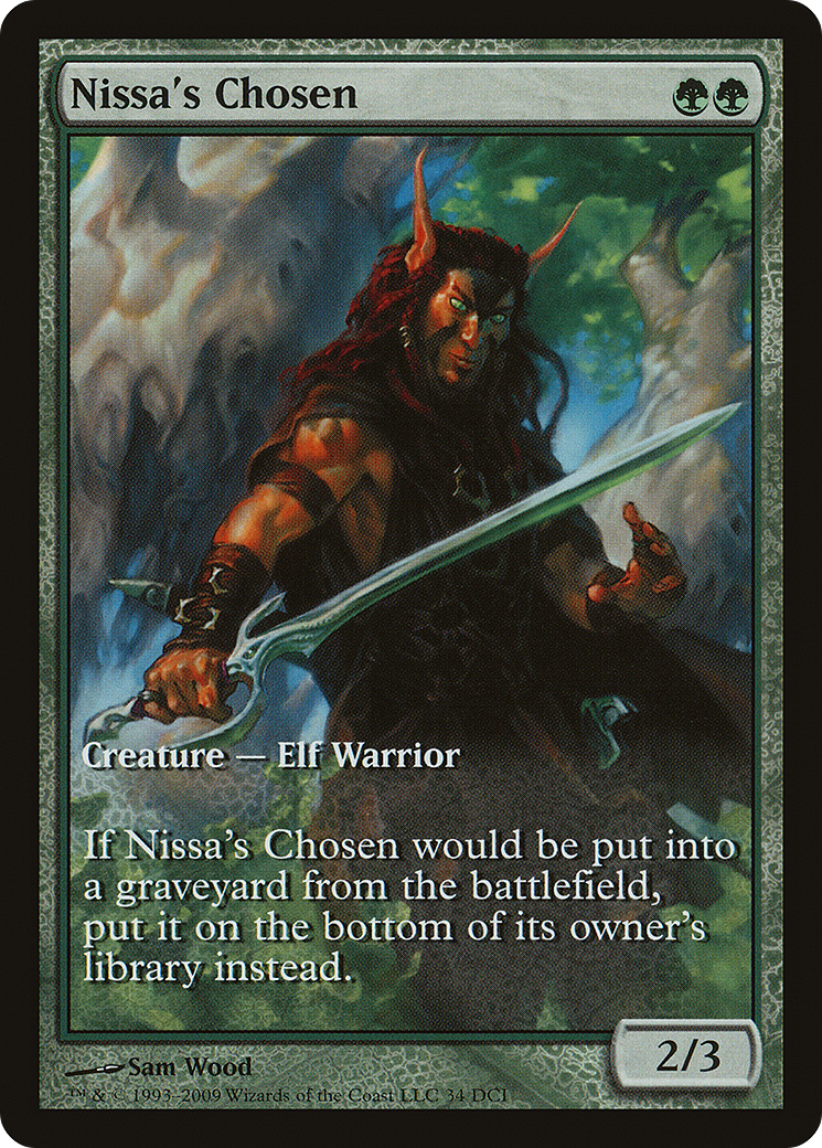 Nissa's Chosen (34) - FULL ART - NM - front