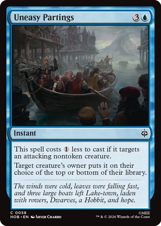 Uneasy Partings (58) - NM - front