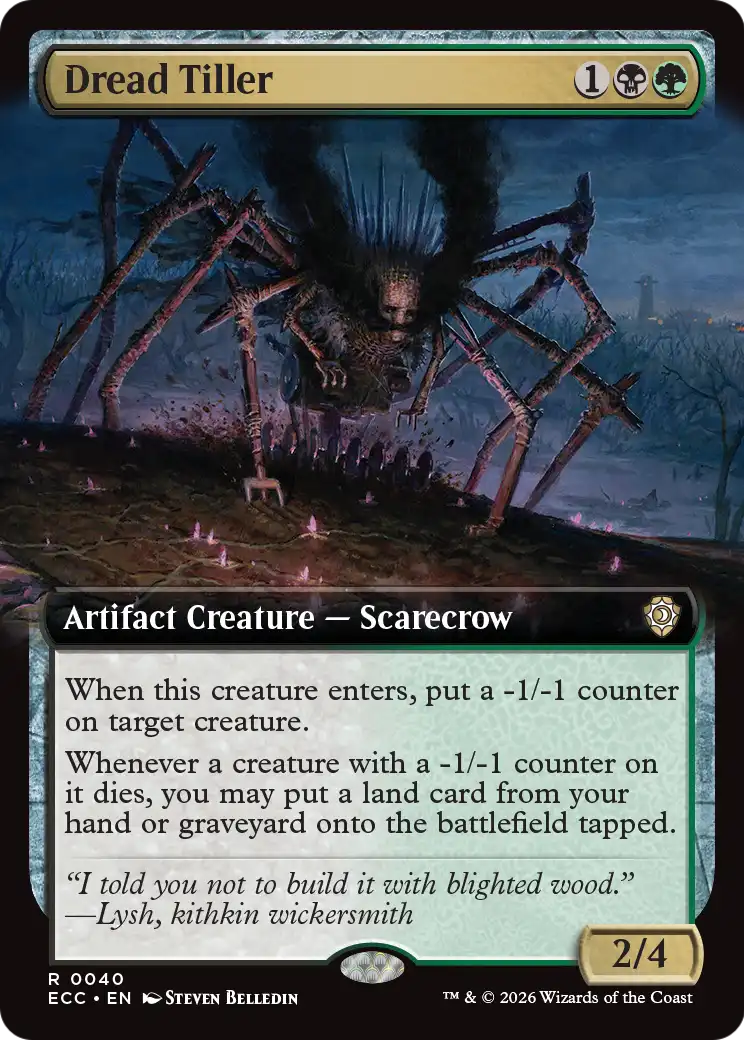 Dread Tiller (40) - EXTENDED ART - NM - front