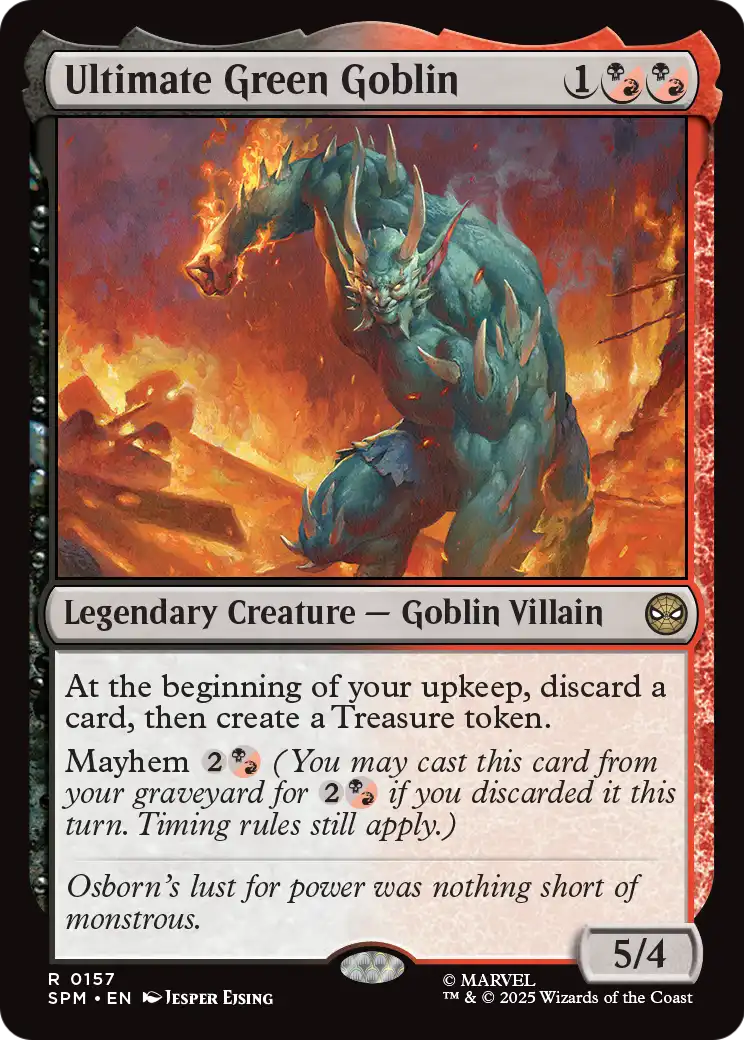 Ultimate Green Goblin (157) - NM - front