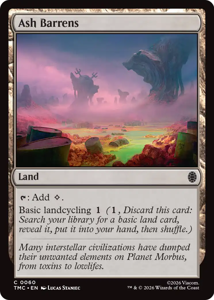 Ash Barrens (60) (Foil) - NM - front