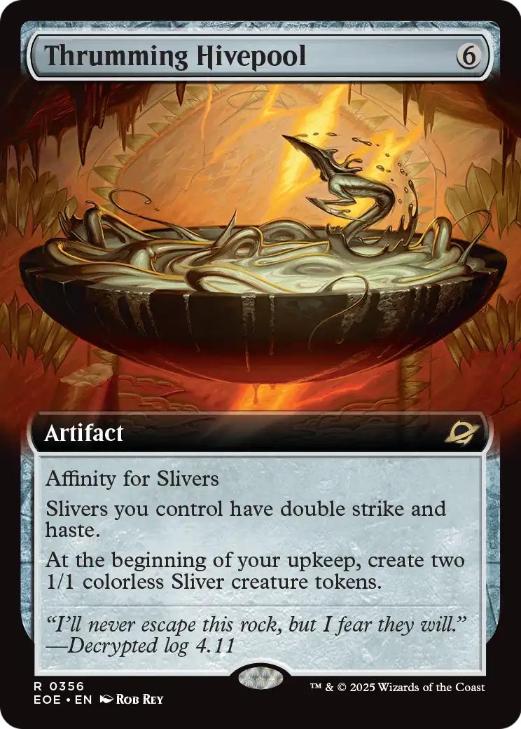 Thrumming Hivepool (356) - EXTENDED ART - NM - front