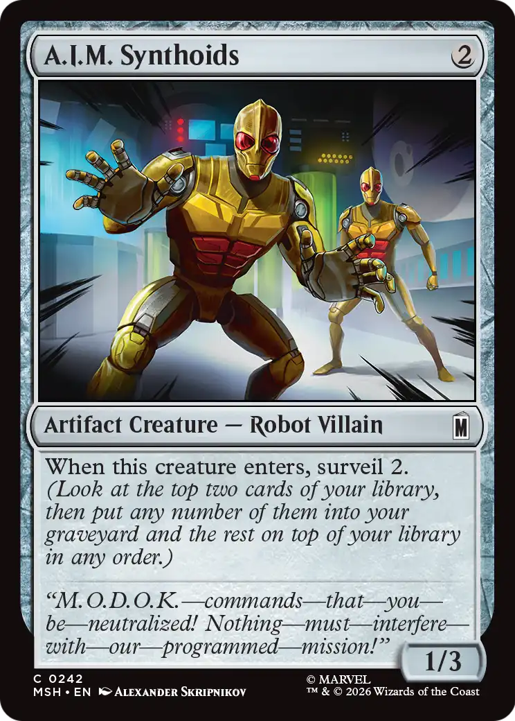 A.I.M. Synthoids (242) - NM - front