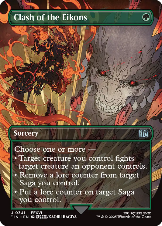 Clash of the Eikons (341) - BORDERLESS (Foil) - NM - front