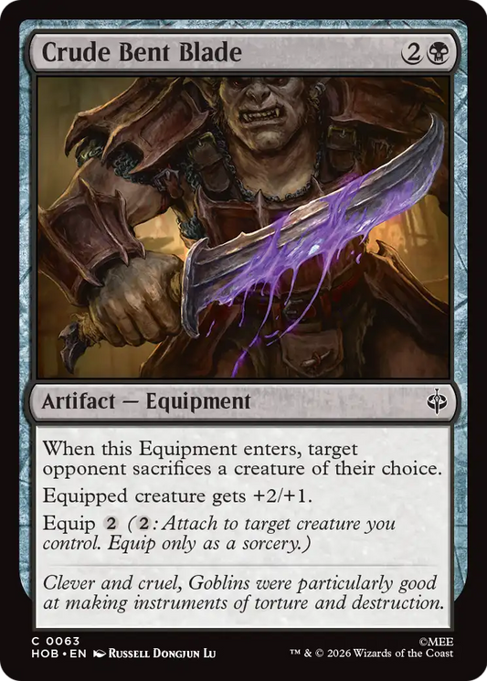 Crude Bent Blade (63) (Foil) - NM - front