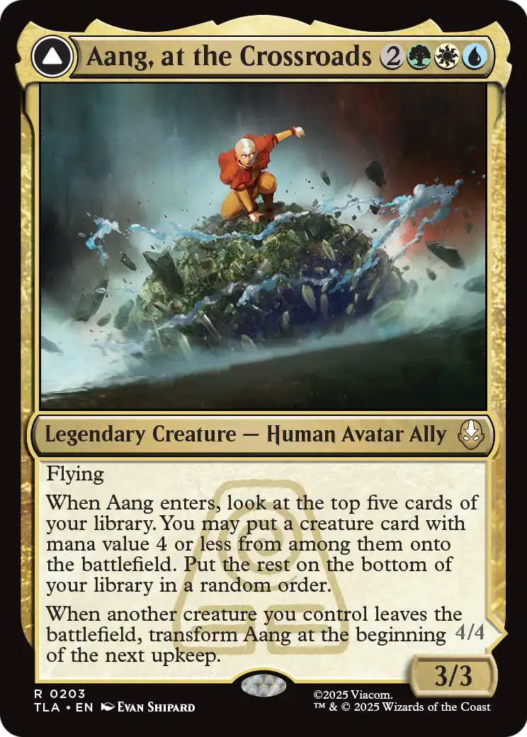 Aang, at the Crossroads // Aang, Destined Savior (203) - NM - front