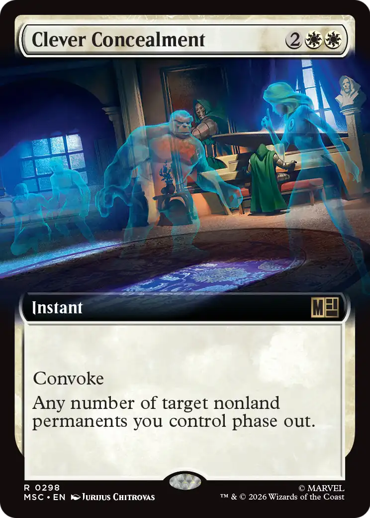 Clever Concealment (298) - EXTENDED ART - NM - front